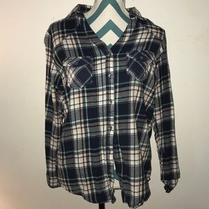 Plaid flannel top